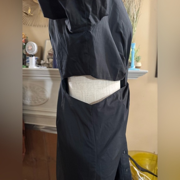 MINKPINK Allegra Twist Shirt Dress in Cotton black size L - Picture 16 of 16